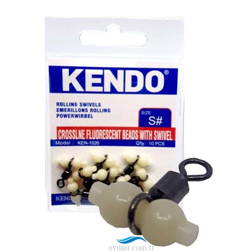Kendo Crossline Fluorescent Beads With Swivel - Kendo
