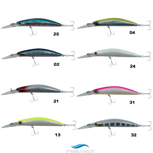 Kendo Deep Minnow 95mm 13gr Sahte Balık