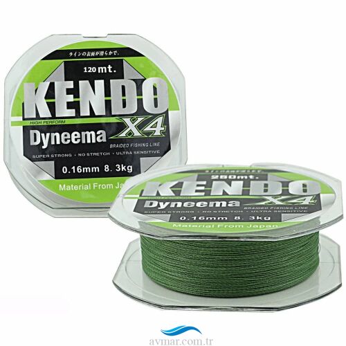 Kendo Dynema 4 Örgü Green 120m Örgü İp Misina - 1