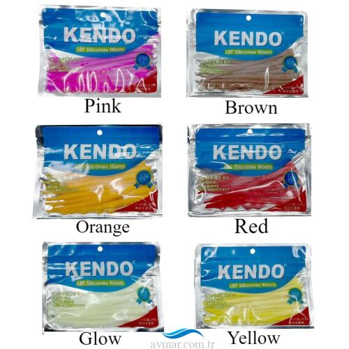 Kendo Lrf Silicones Worm 10cm Slim Kokulu Yem 10 Adet - KENDO