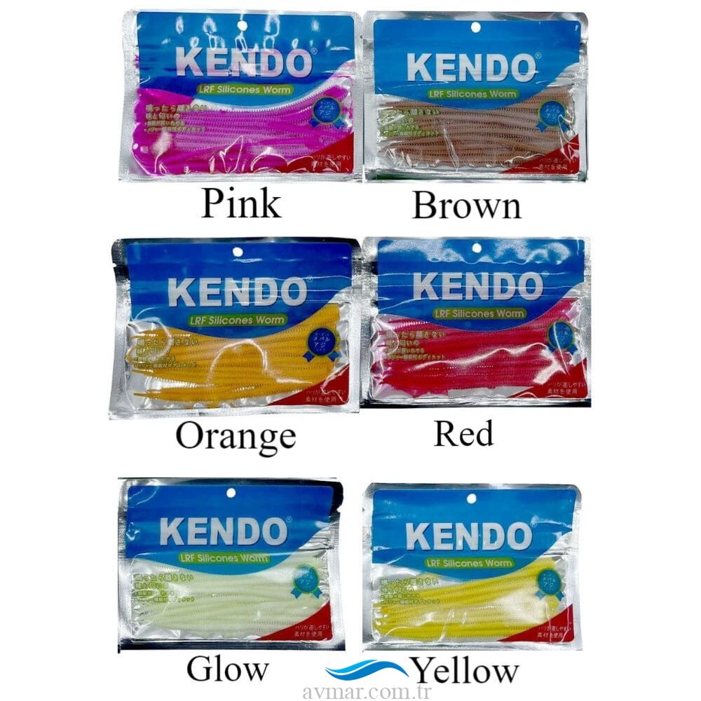 Kendo Lrf Silicones Worm 10cm Slim Kokulu Yem 15 Adet