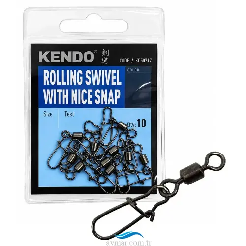 Kendo Rolling Swivel With Klipsli Fırdöndü
