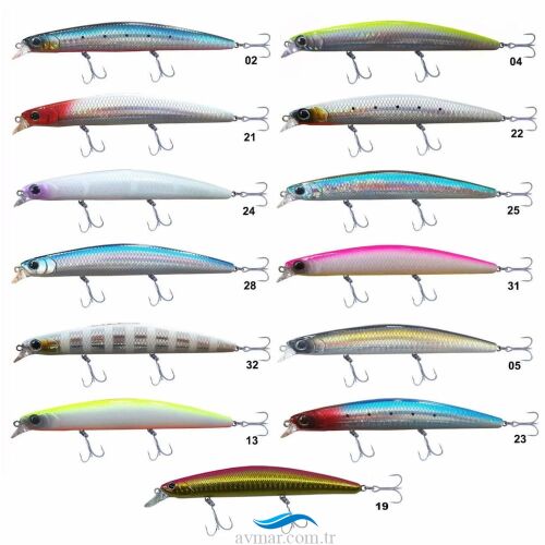 Kendo Seabass Minnow 125F 19gr Sahte Balık - 1