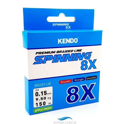 Kendo Spinning 8X Fighting Apple Green 150m İp Misina - 1