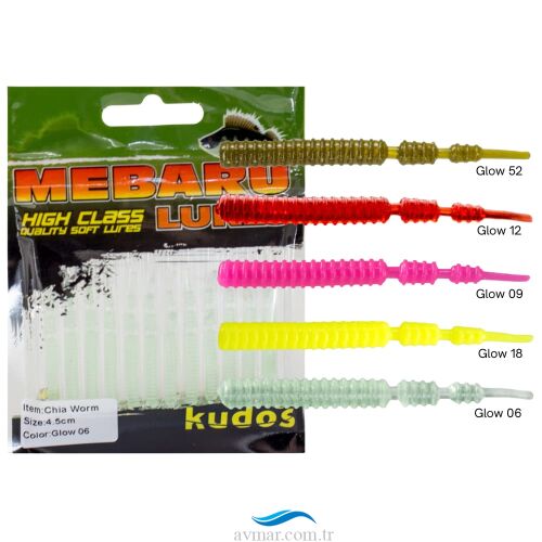 Kudos Chia Worm 4.5cm Silikon Yem - Kudos