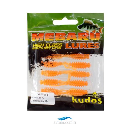 Kudos Tail Worm 4,5cm Silikon Yem (1)