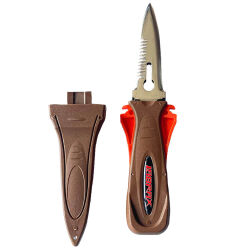 Labrax Falcon Kakıçlı Dalış Bıçağı Kahve - 2
