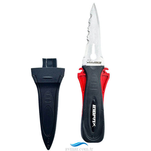 Labrax Falcon Kakıçlı Dalış Bıçağı Siyah - Labrax (1)