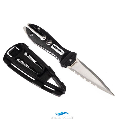 Labrax Thor Kakıçlı Dalış Bıçağı Siyah