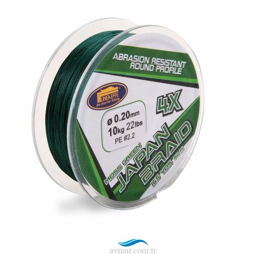 Lineaeffe 150m 4 Örgü Yeşil İp Misina (Made in Japan) - Lineaeffe