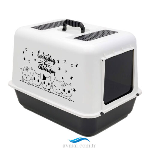 Lüx Kapalı Kedi Köpek Tuvaleti - Sagoo