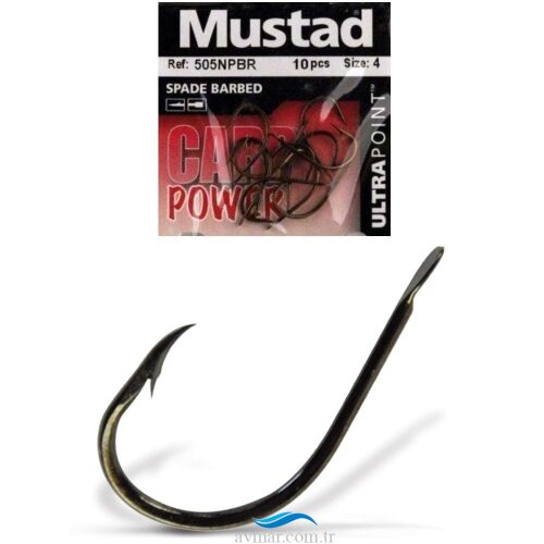 Mustad 505NPBR Bronz 10lu Olta İğnesi