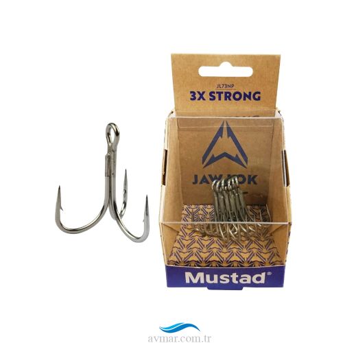 Mustad JL73NP Jaw Lok 3x Strong Üçlü Olta İğnesi