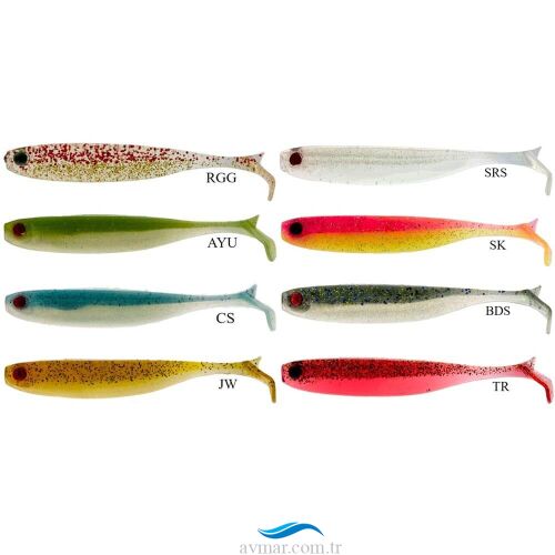 Mustad Mezashi Z-Tail 9cm 6lı Silikon Yem - 1
