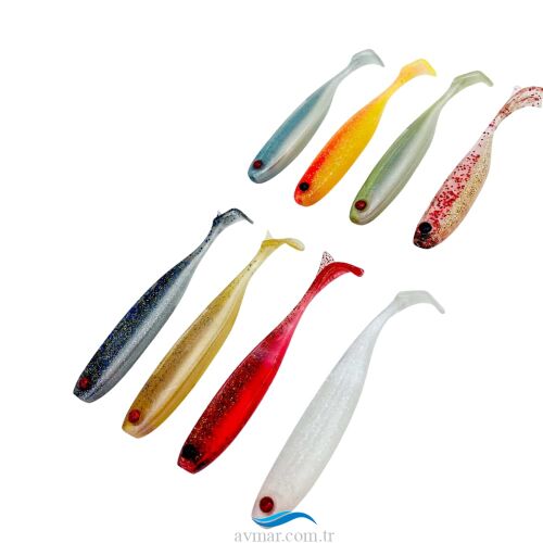 Mustad Mezashi Z-Tail 9cm 6lı Silikon Yem - 3