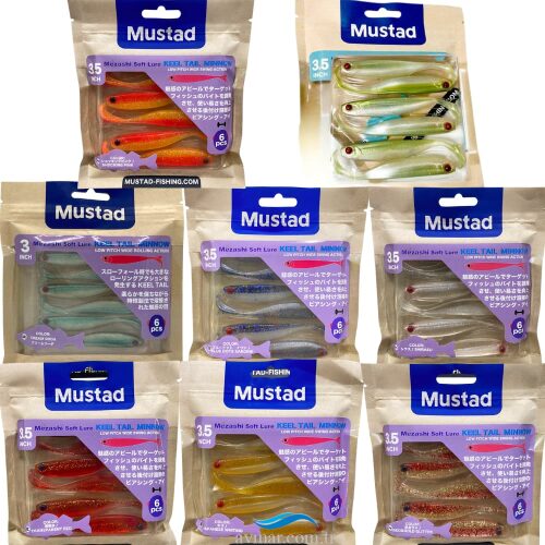 Mustad Mezashi Z-Tail 9cm 6lı Silikon Yem (1)