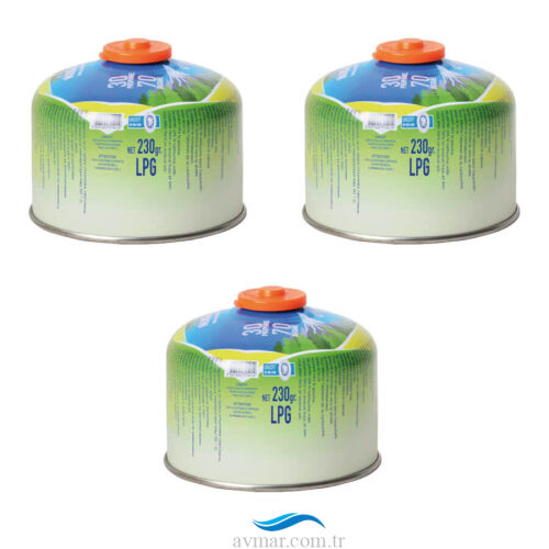 Nurgaz 230gr Vidalı Kartuş 3 Adet - Nurgaz