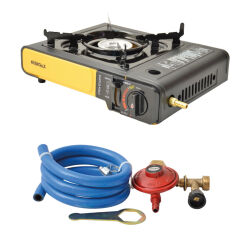 Nurgaz Tekli Portatif Piknik Ocağı Hortum Dedantör Set  - 1