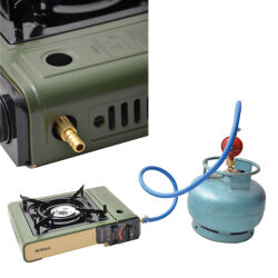 Nurgaz Tekli Portatif Piknik Ocağı Hortum Dedantör Set  - 2