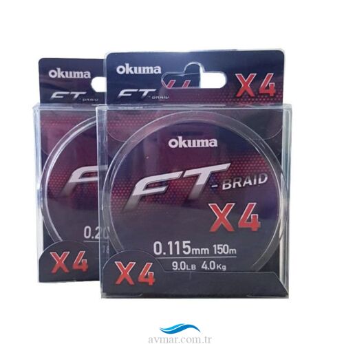 Okuma Ft-X4 Braid Line Grey 150m İp Misina - 1