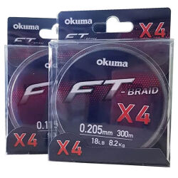 Okuma Ft-X4 Braid Line Grey 300m Örgü İp - 1
