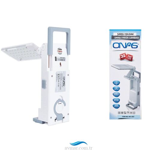 Onas NS-203 32 Ledli Şarjlı Işıldak ve Masa Lambası - 1