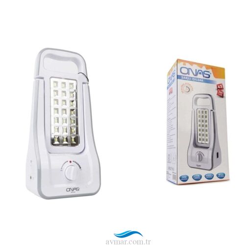 Onas NS-212 42 Ledli Şarjlı Işıldak - 1