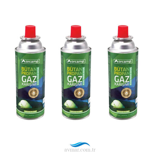 Orcamp 227 Gram Valfli Gaz Ocak Kartuşu 3 Adet - Orcamp
