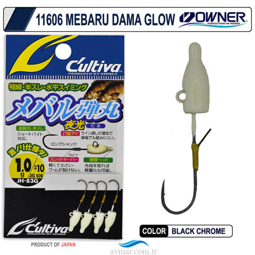 Owner 11606 Cultiva Lrf Jig Head Fosforlu