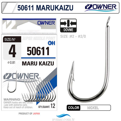 Owner 50611 Maru Kaizu Nikel İğne