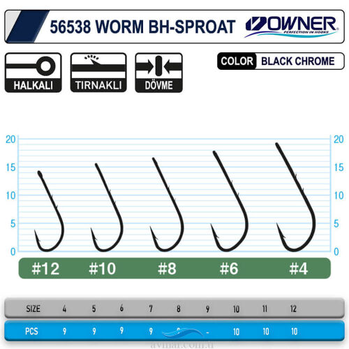 Owner 56538 Worm Bh Sproat İğne (1)