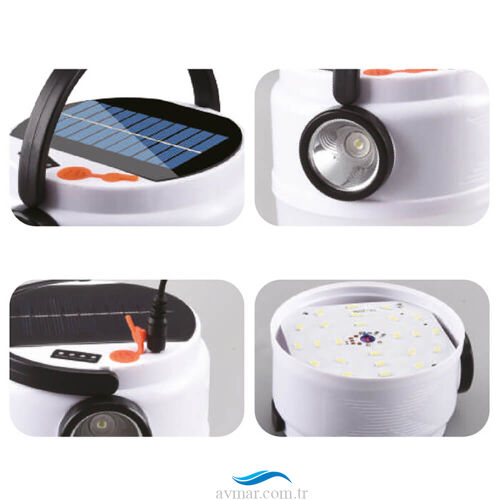 Panther PT-2021 Usb Şarjlı Solar Kamp Lambası - Panther (1)