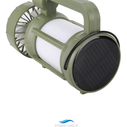 Panther Pt-576 Şarjlı Solar Fanlı Kamp Lambası - 3