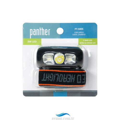 Panther PT-5805 Usb Şarjlı Kafa Lambası - 3