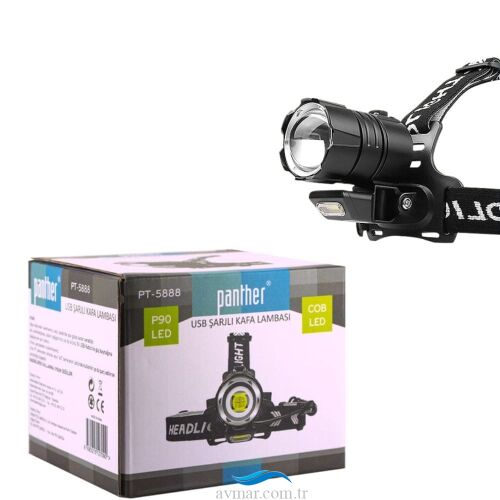 Panther PT-5888 Usb Şarjlı Kafa Feneri (1)