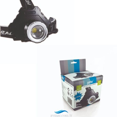 Panther PT-5960 P50 Led Şarjlı Kafa Feneri - 1