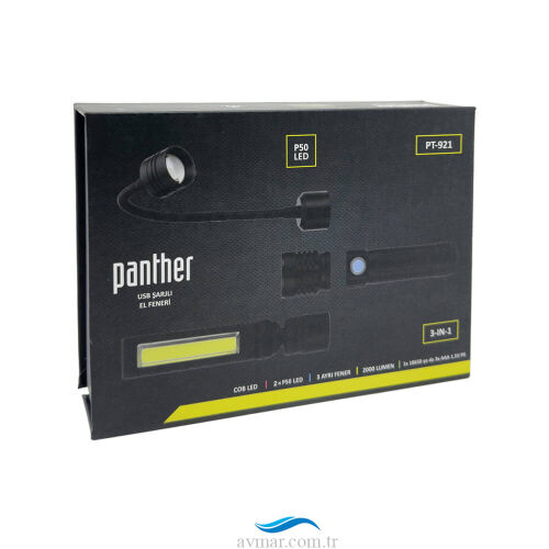 Panther Pt-921 Usb Şarjlı El Feneri - 6