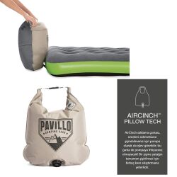 Pavillo 67619 Roll & Relax Twin 188x99x22cm Şişme Yatak - 2