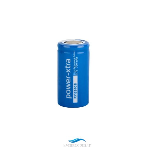 Power-Xtra PX16340 (RCR123A) 3.7V 700Mah Li-ion Şarjlı Pil
