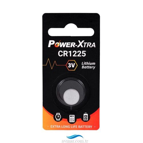 Power-Xtra CR1225 3V Lithium Düğme Pil - Power-Xtra
