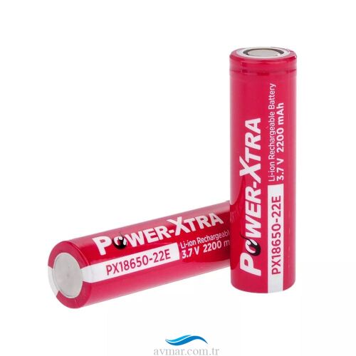 Power-Xtra PX18650-22E 3.7V 2200mAh Li-ion Şarjlı Pil
