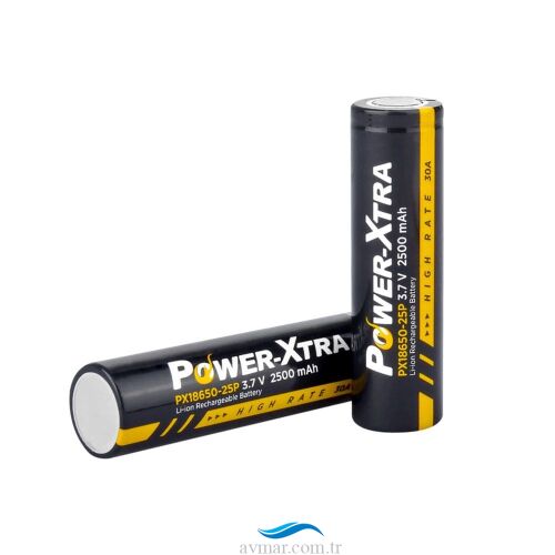 Power-Xtra PX18650-25P 3.7V 2500mAh Li-ion Şarjlı Pil - 1