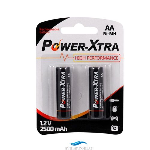 Power-Xtra Şarj Edilebilir AA 1.2V 2500mAh Kalem Pil 2li - Power-Xtra