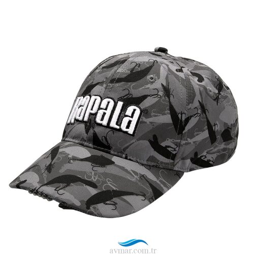 Rapala 5 Led Işıklı Camo Şapka