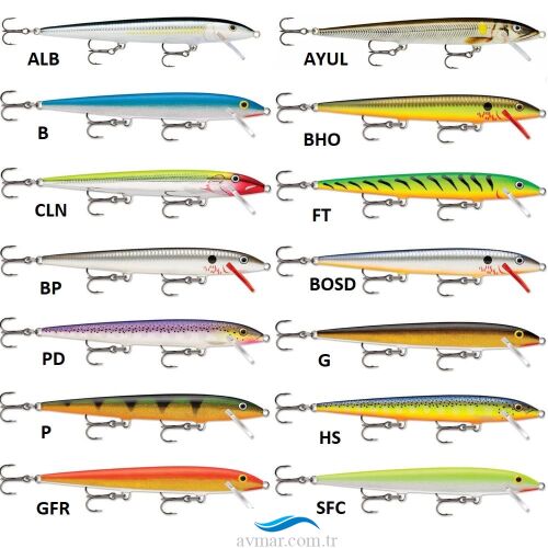 Rapala Original Floating 13cm 7gr Sahte Balık