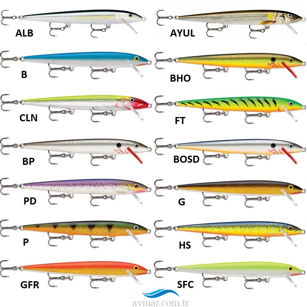 Rapala Original Floating 18cm 21gr Sahte Balık