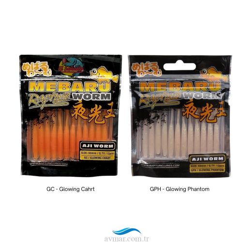 Rapture Mebaru Aji Worm 5cm Silikon Yem