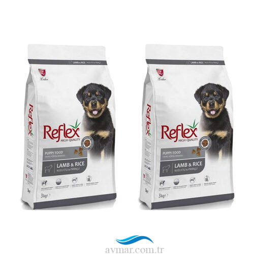Reflex Puppy Kuzu Etli Yavru Köpek Maması 3kg+3kg