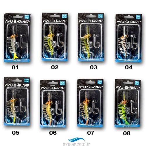 Remixon Ayu Shrimp 7.5cm 7.2gr Silikon Karides - Remixon