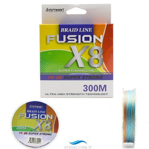 Remixon Fusion 300m X8 Multicolor Örgü İp Misina